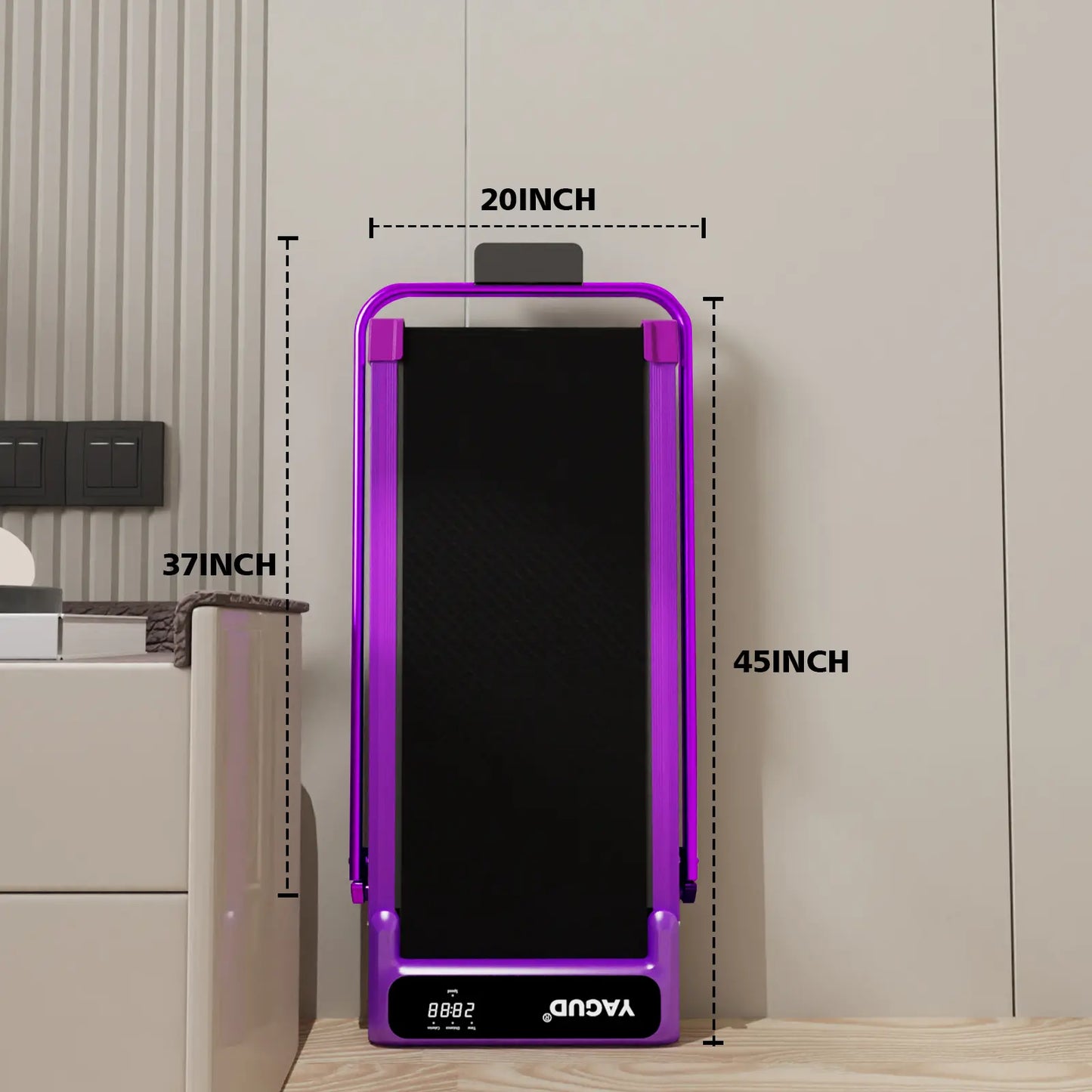 【Upgraded Version】Yagud Upgraded Walking Pad: Slim & Portable with Remote & LED Display.