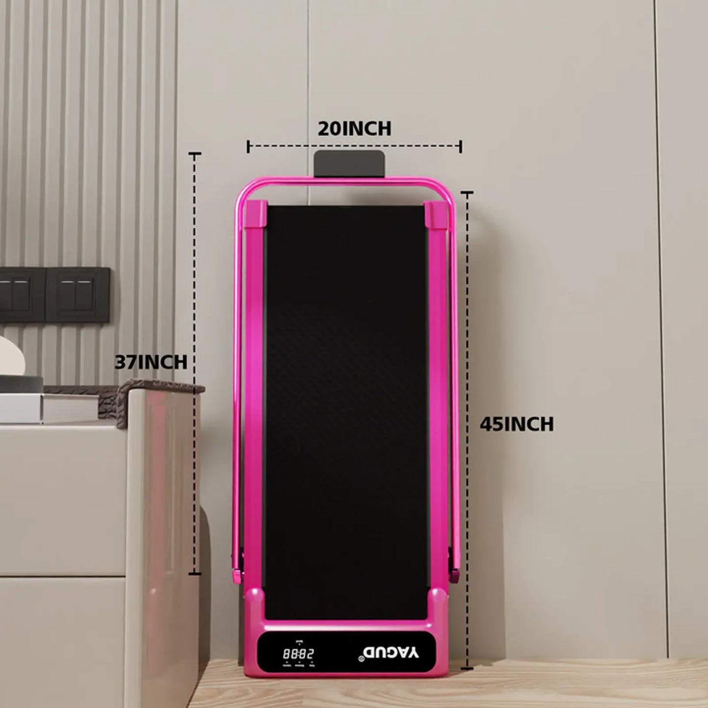 【Upgraded Version】Yagud Upgraded Walking Pad: Slim & Portable with Remote & LED Display.