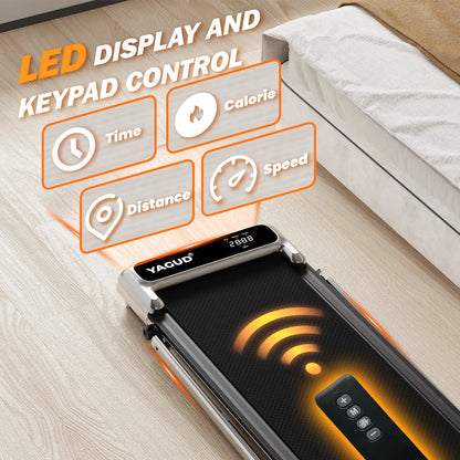 【Upgraded Version】Yagud Upgraded Walking Pad: Slim & Portable with Remote & LED Display.